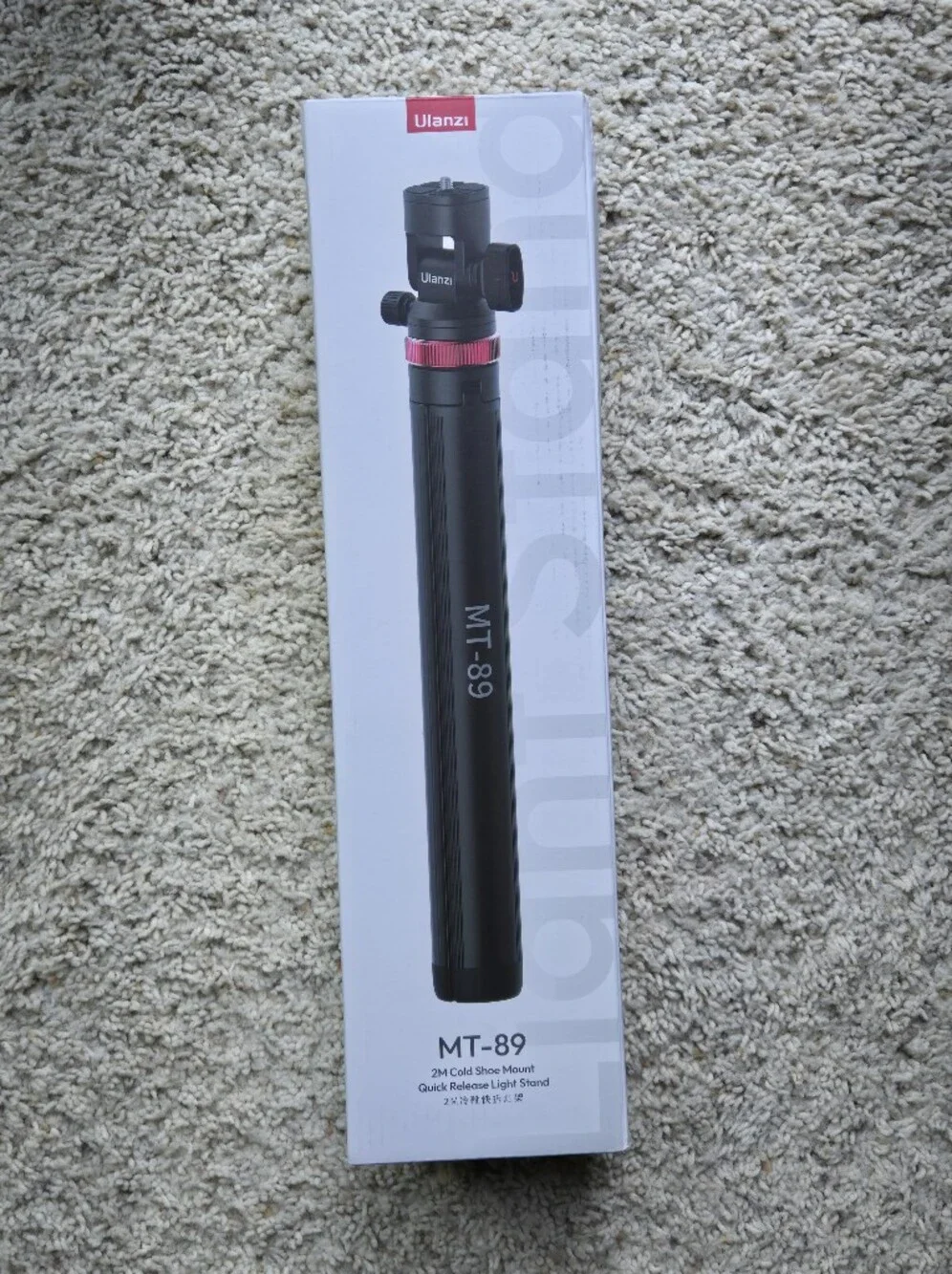 MT-89 Ulanzi Black Monopod with Cold Shoe Mount Quick Release brand New In Box